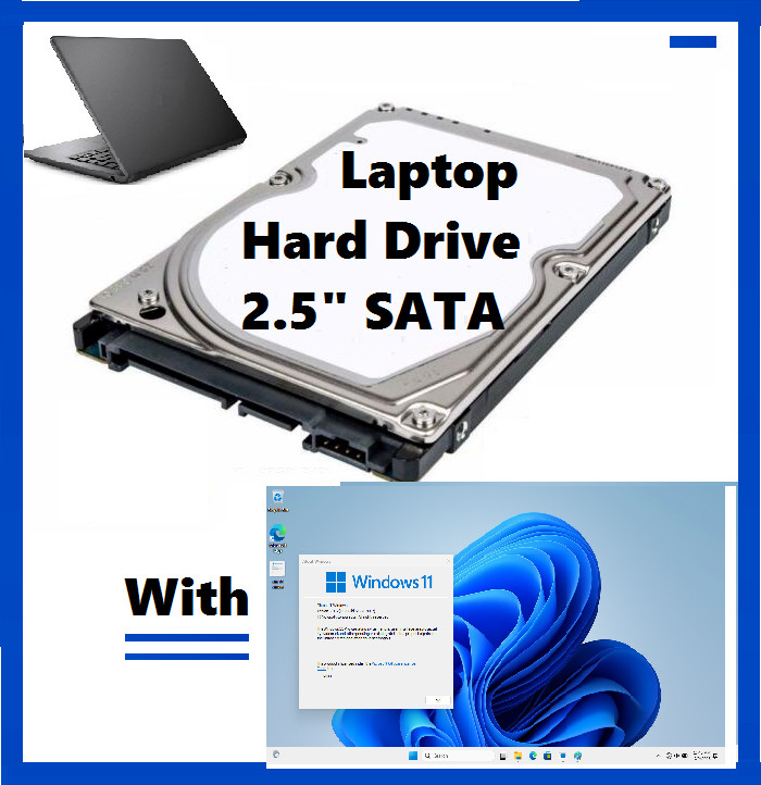 250GB 2.5″ SATA Hard Drive with UEFI Windows 11 Pro Installed c