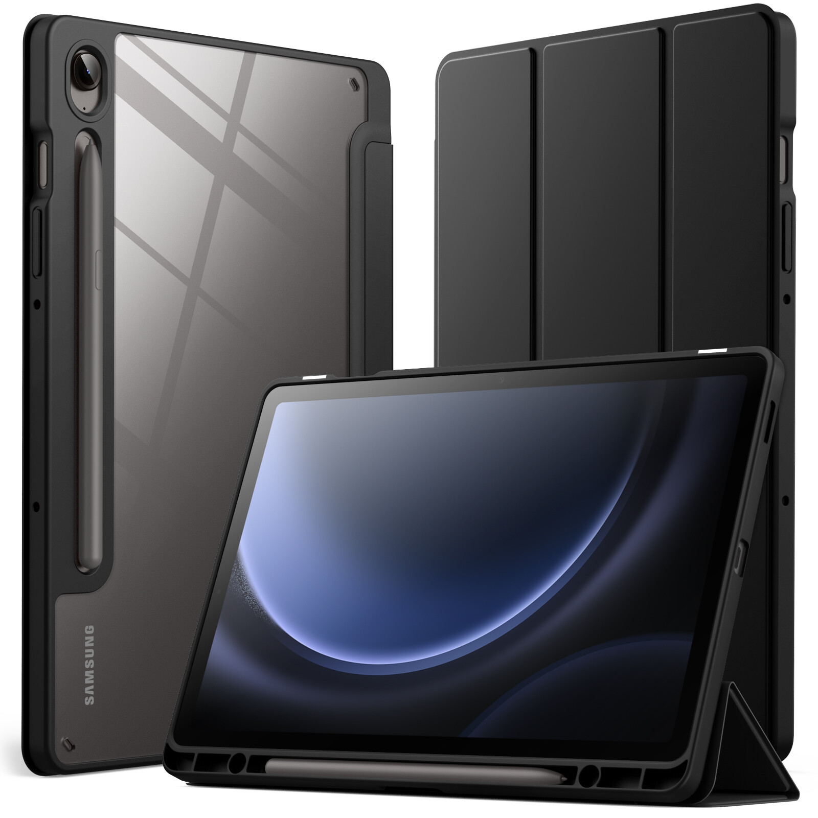 JETech Case for Samsung Galaxy Tab S9 FE 10.9-Inch with S, Tri-Fold Stand Cover
