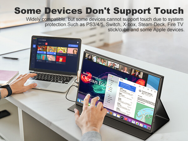 UPERFECT 18.5” Portable Monitor Touchscreen | 120HZ 1ms Gaming Monitor FreeSync
