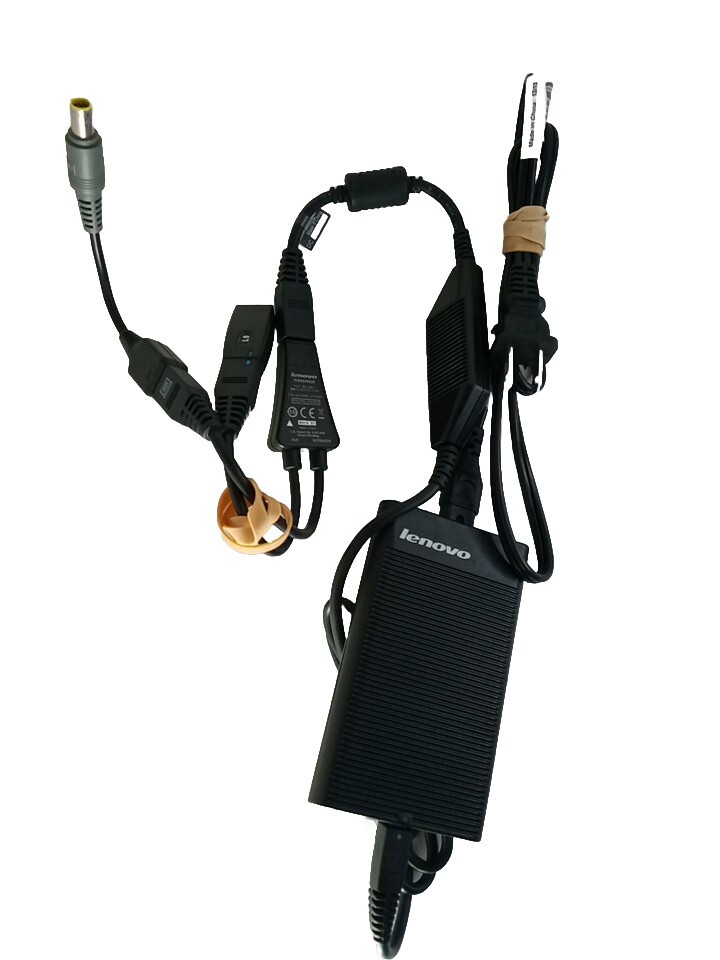Lenovo 41R4538 Ultraslim AC Adapter W/ Power Hub Output: 20V 4.5A Black