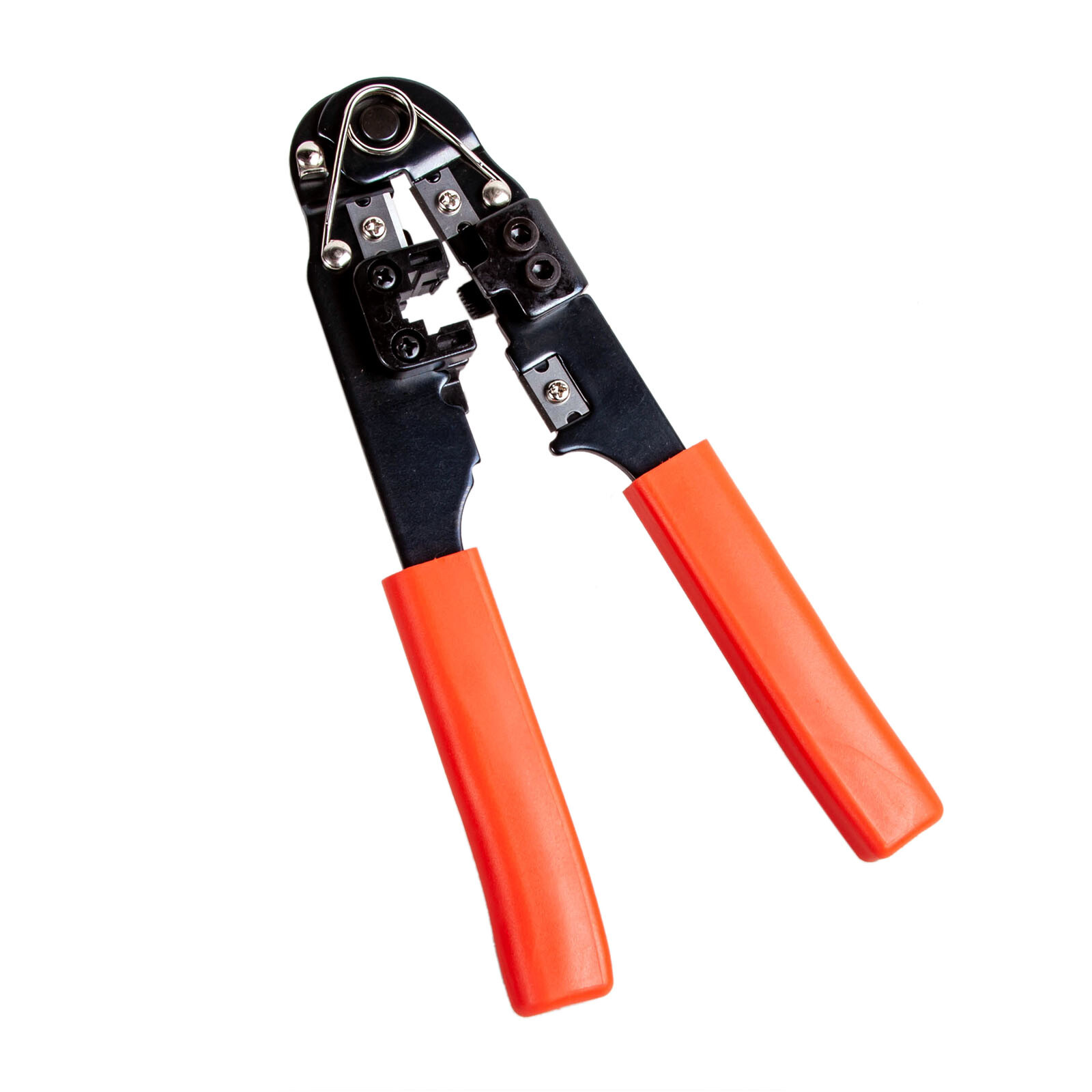 RJ45 Crimper Tool Kit with 100 RJ45 Connectors 8P8C Ethernet Cable Crimp Tool