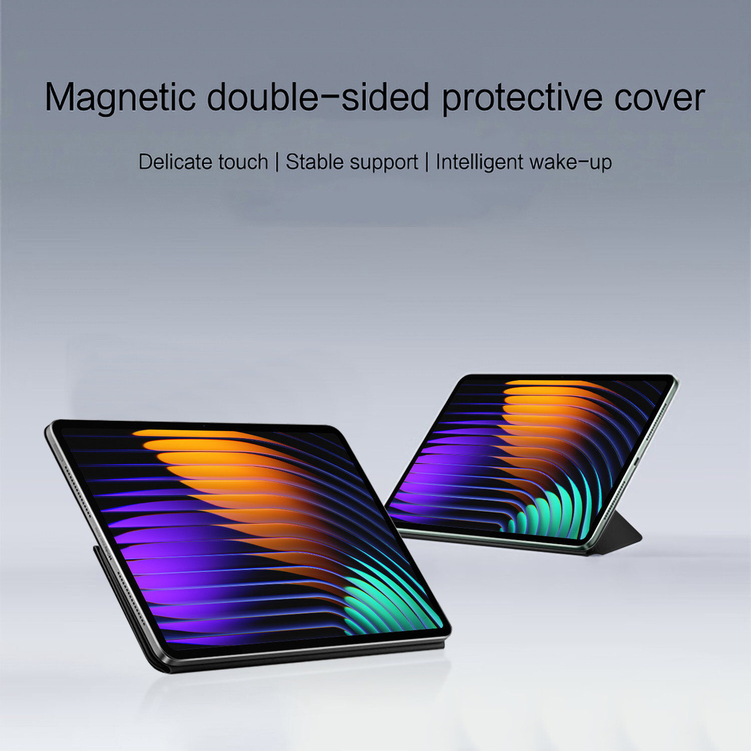 For Xiaomi Pad 7 /Pro 11.2in Thin Auto Sleep Magnetic Closure Fold Leather Case