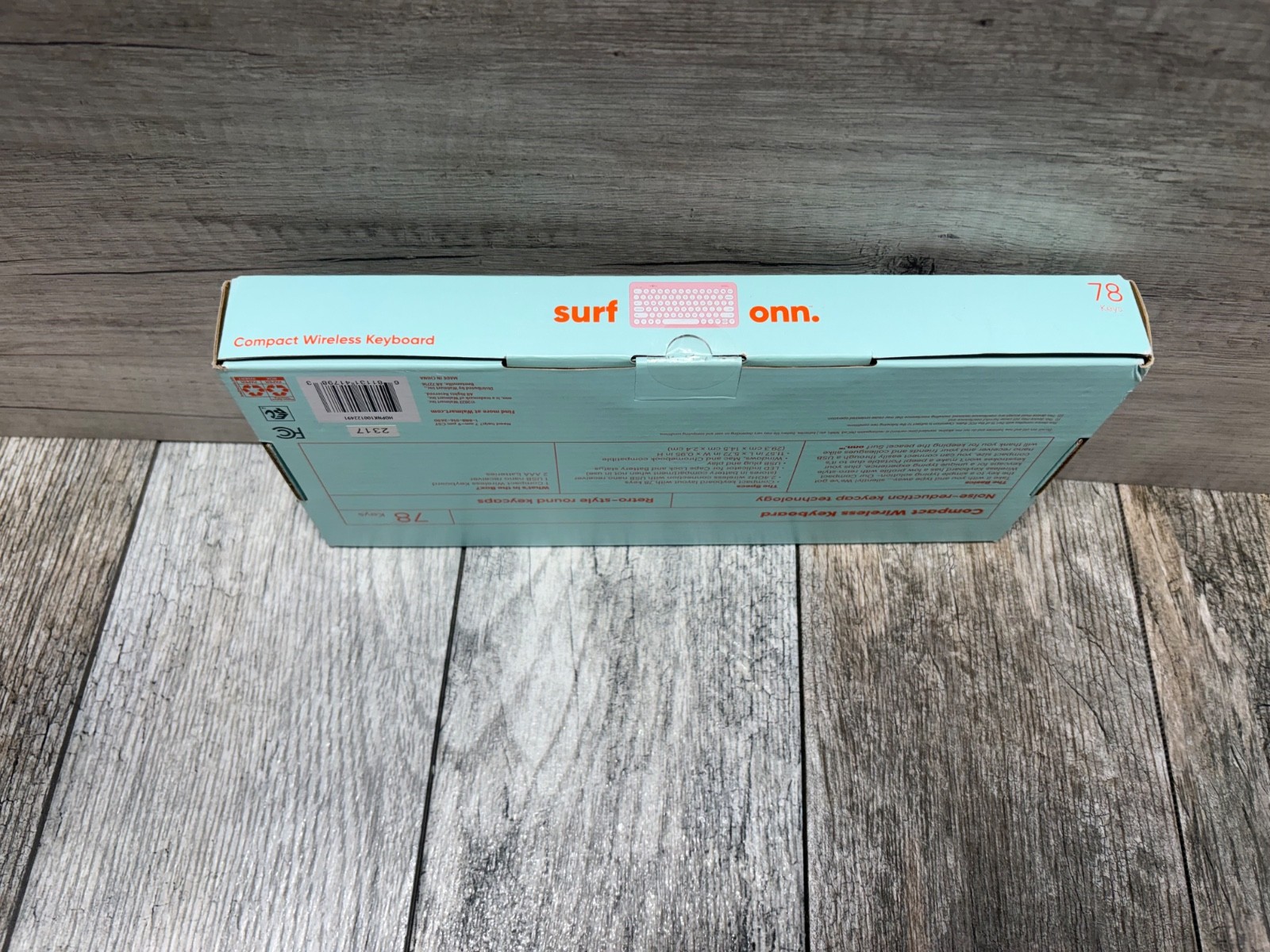 Surf Onn 78 Keys Compact Wireless Keyboard Damaged Box Pink Keyboard