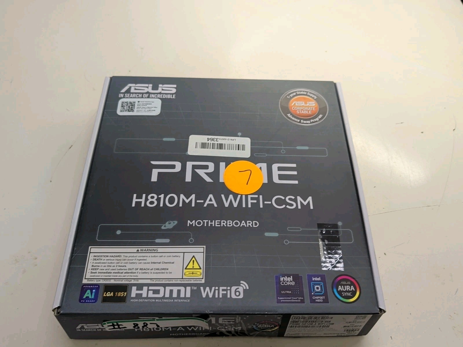 ASUS Prime H810M-A-CSM Intel H810 LGA 1851 UNTESTED PARTS/REPAIRS