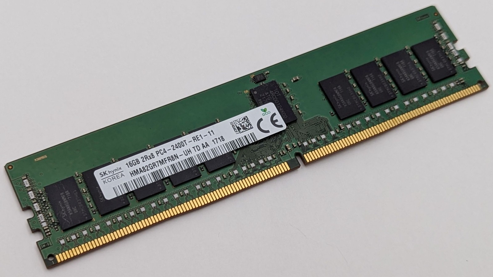 Lot 6x SK Hynix 16GB DDR4 2Rx8 PC4-2400T-RE1-11 Server ECC RAM HMA82GR7MFR8N-UH