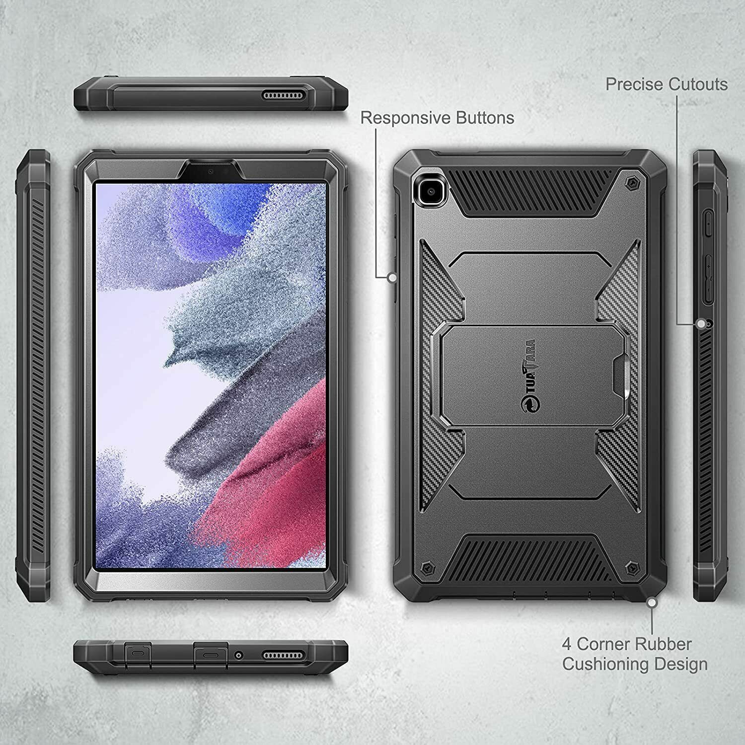 For Samsung Galaxy Tab A7 Lite 8.7″ 2021 Shockproof Case Hybrid Kickstand Cover