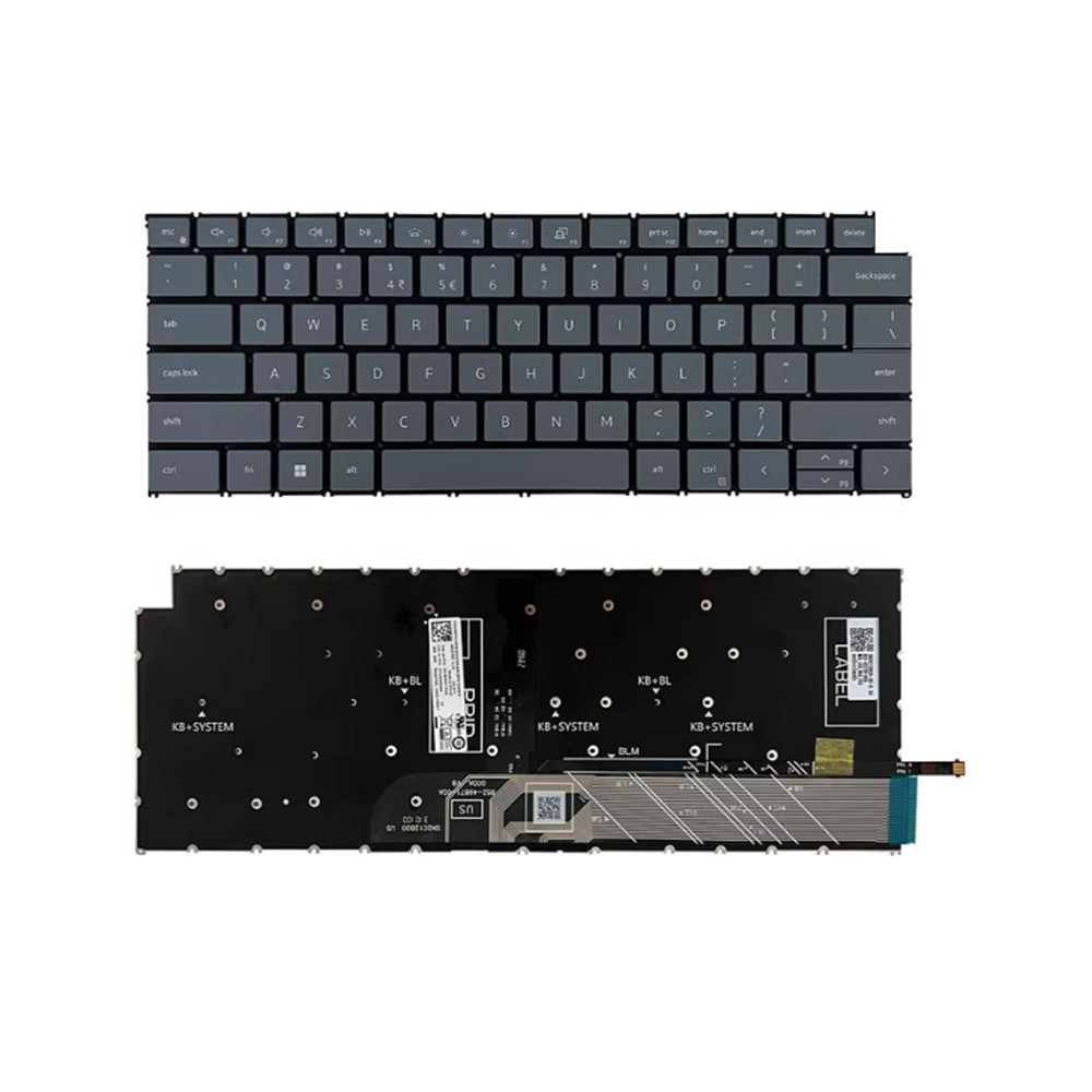 US Keyboard For DELL Inspiron 7440 7445 7640 DB04250 DB04255 2-in-1 Gray