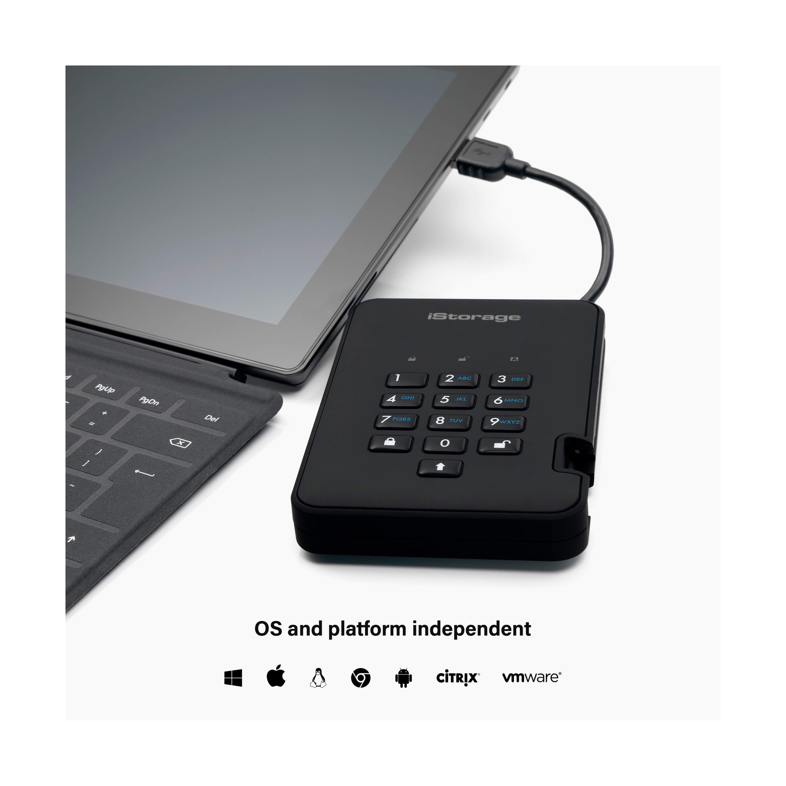 iStorage diskAshur2 SSD 1TB | Secure Portable Solid State Drive | Password pr…