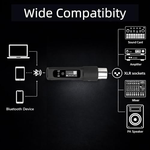 Wireless XLR Bluetooth Audio Receiver for PA Speakers, Mixers & Live Sound