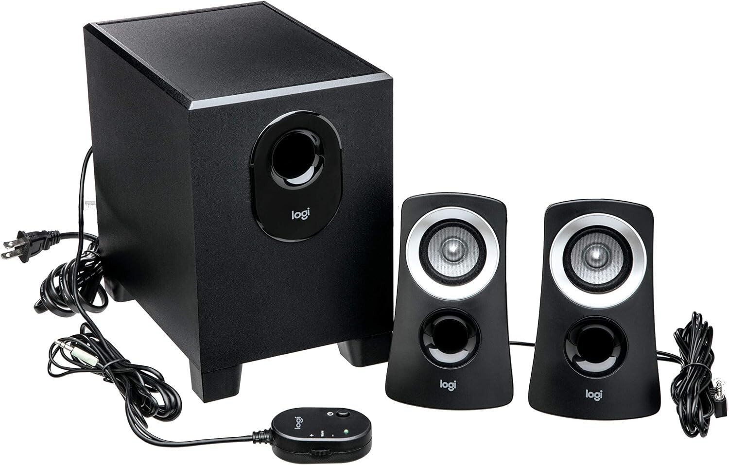 Logitech Z313 2.1 Multimedia Speaker System with Subwoofer, 50 Watts PC/PS4/Xbox