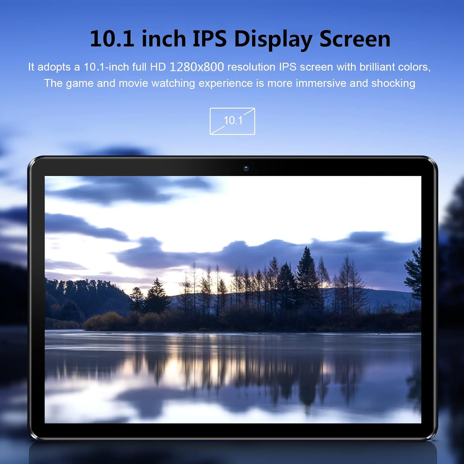 10” Tablet Android 13 Phone Tablet with SIM Slot, 64GB Quad Core, IPS Touchscre