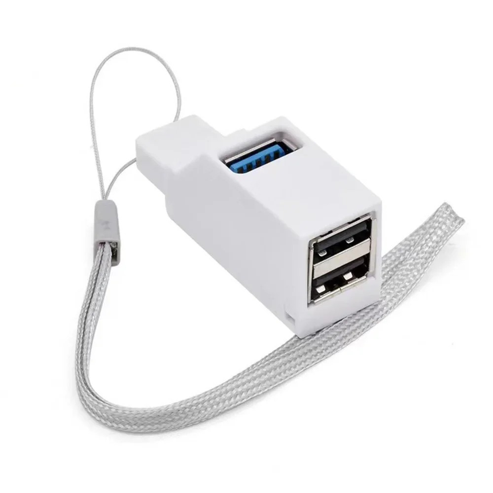 USB 3.0 Hub Adapter 3 Port Splitter Card Reader For PC Laptop High Speed