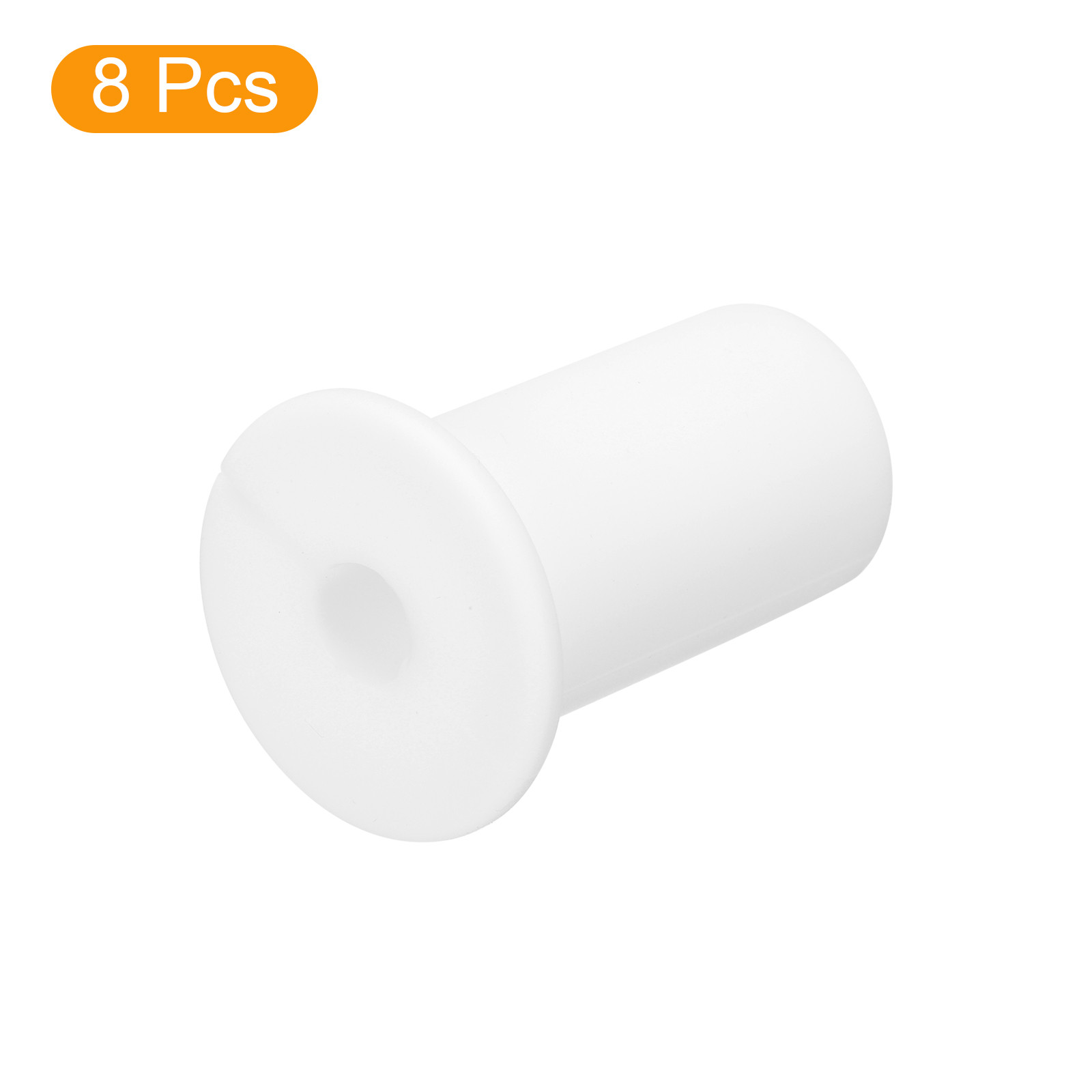 8Pcs Wall Grommets for Cables 3/4 Inch Cable with 7mm Hole Silicone White