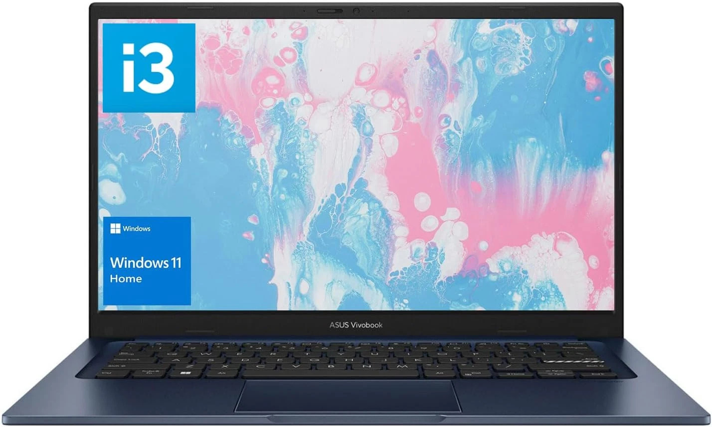 ASUS Vivobook Slim Laptop, 14″ FHD, i3-1215U, 16GB RAM, 512GB SSD, Wi-Fi 6