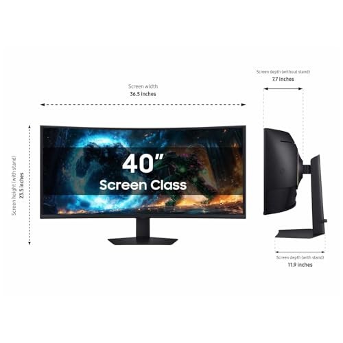 BLACK – SAMSUNG 40” ODYSSEY G7 (G75F) WUHD RESOLUTION, 180HZ, CURVED LS40FG756EN