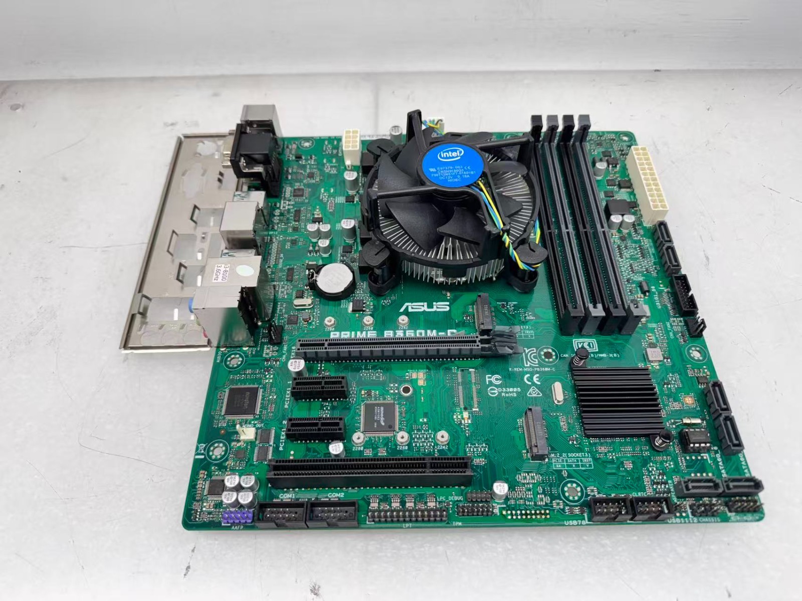 ASUS PRIME B360M-C Motherboard With Intel Core i3-8100@3.6GHz/HeatSink