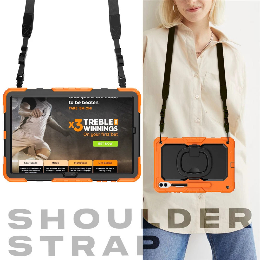 For Samsung Galaxy Tab S10 Ultra S9 Plus Tablet Shockproof Rugged Case Cover