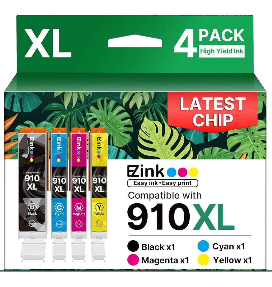 910XL 910 XL Ink Cartridges For HP Black, Color Cyan Magenta Yellow 09/28 **READ
