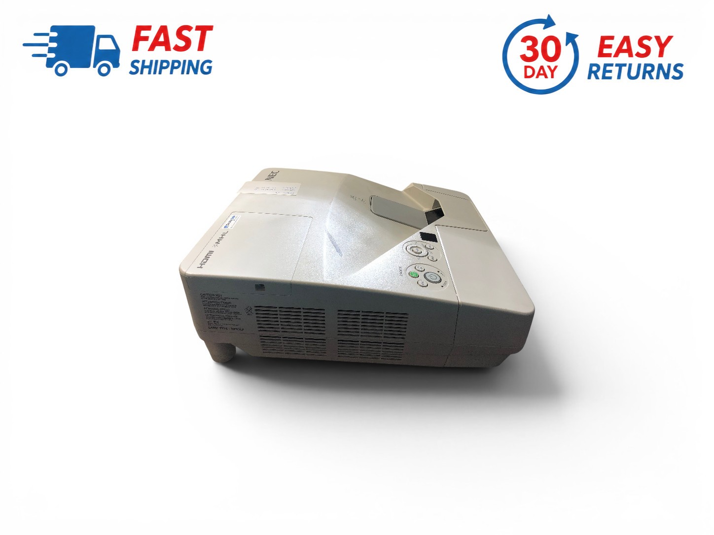 NEC NP-UM361X XGA UST Projector 3600 Lumens Ultra Short Throw HDMI VGA (1006h)
