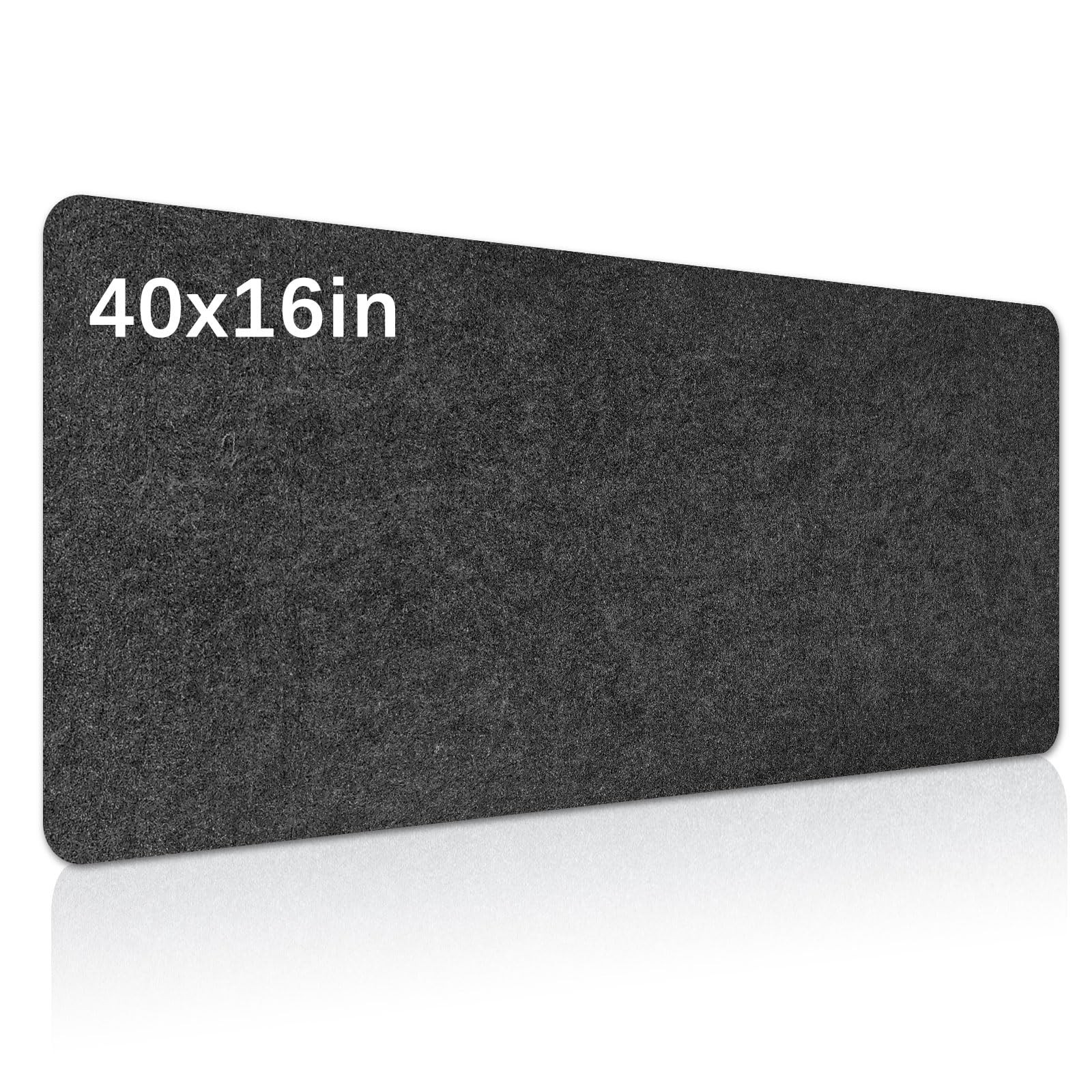 Large Felt Desk mat, 40”x16” with Non-Slip Full Desk Mouse Pad,Office Compu…