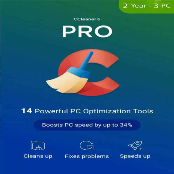 Ccleaner professional 2026 2 Year – 3 Device – Windows