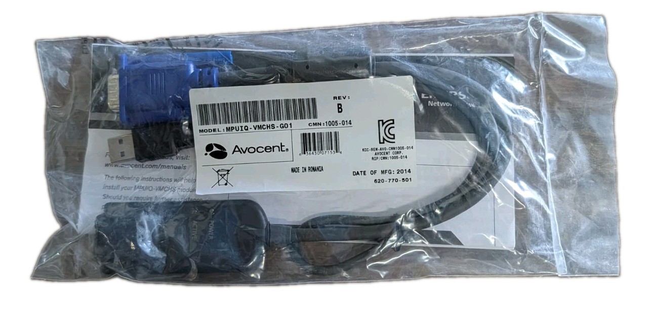 Vertiv Avocent MPUIQ-VMCHS MergePoint KVM Switch USB Module – Brand New Sealed
