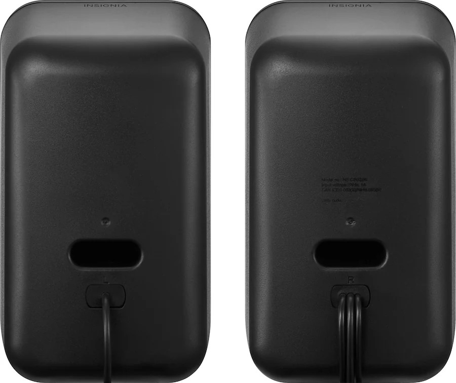 Insignia™ – 2.0 Bluetooth Computer Speakers with RGB Lighting (2-Piece) – Black