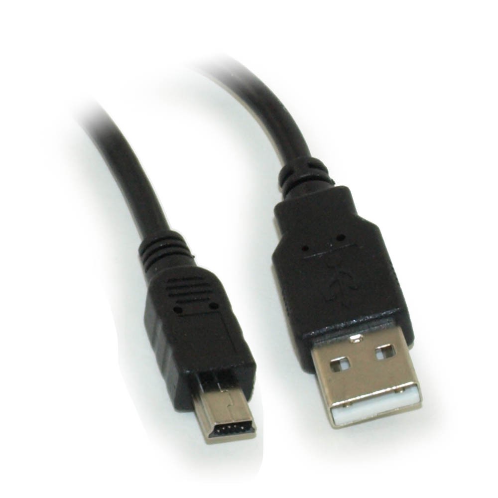 6inch USB 2.0 Certified 480Mbps Type A Male to Mini-B/5-Pin Male Cable