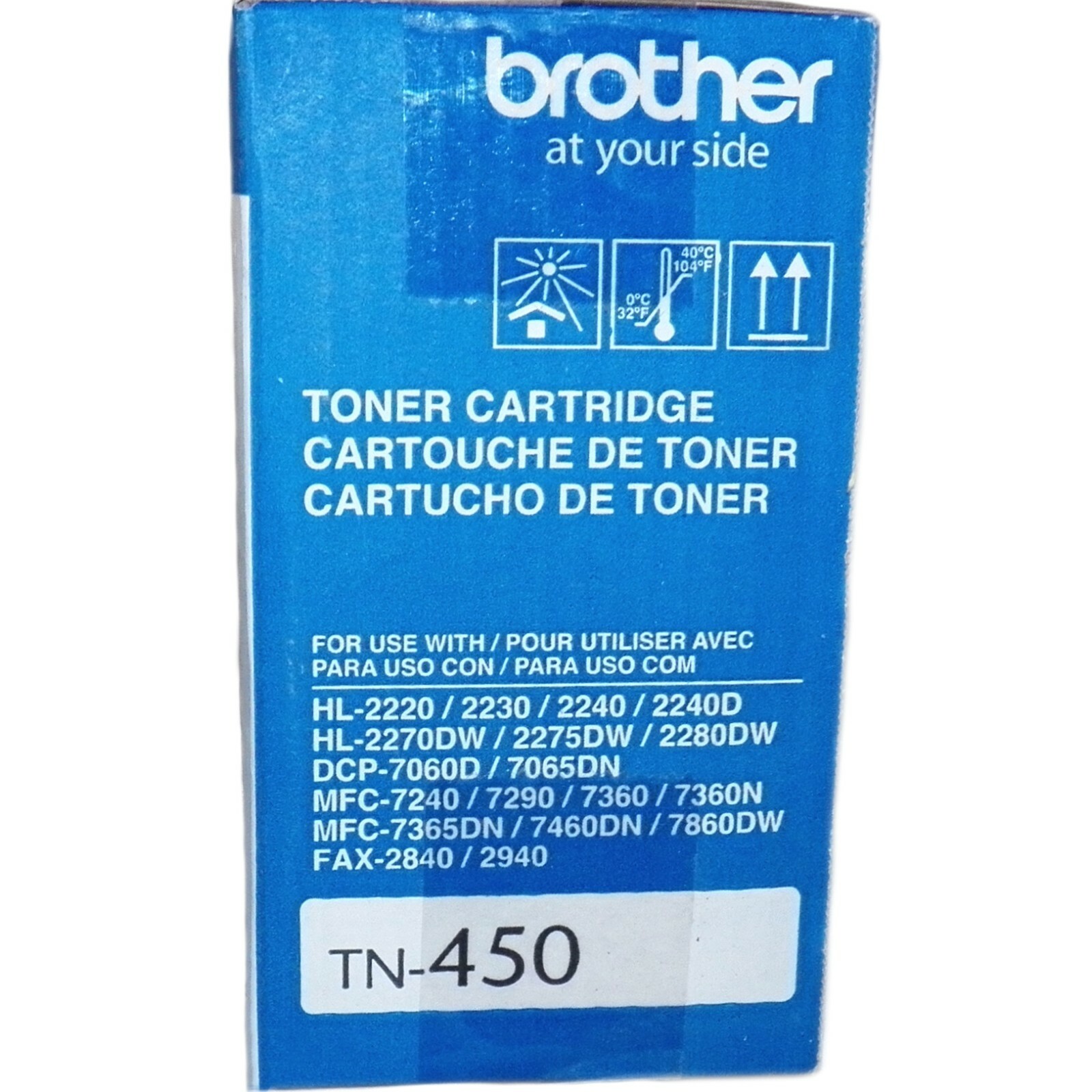 Genuine OEM Brother TN 450 High Yield Mono Laser Toner Cartridge 2,600 Pages
