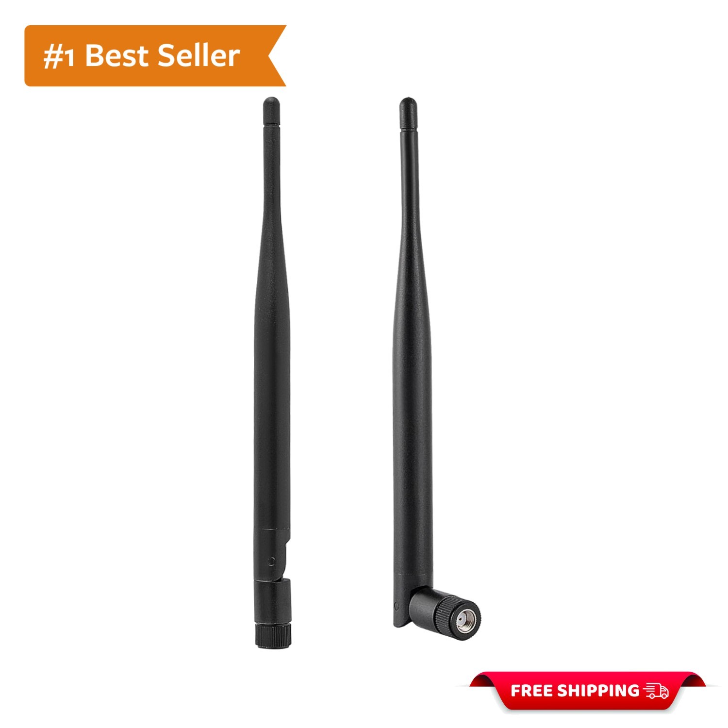 High-Gain 6dBi Omni-Directional Antenna – 2Pcs for Universal RP-SMA Devices