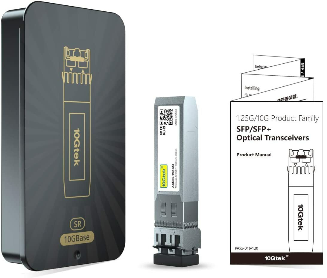 2 Pack Mikrotik S+85DLC03D Compaitble Module 10G SFP+ 10GBase-SR Multi-mode 300m