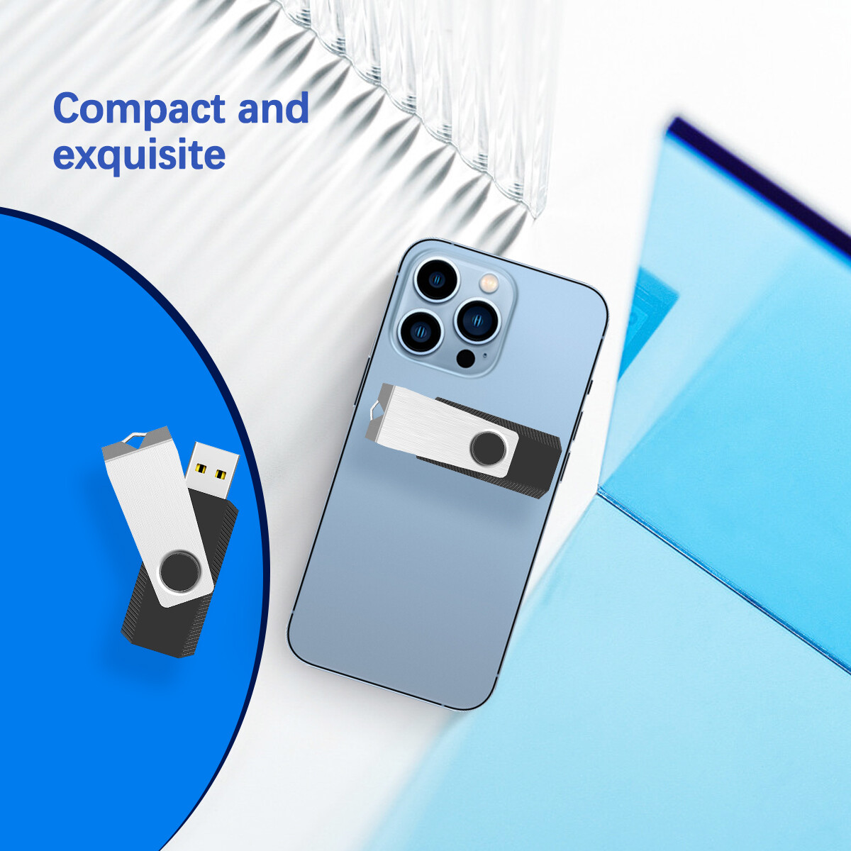 Bulk Sale Lot 1/ 5/ 10pcs USB 2.0 32GB 64GB 128GB Metal Swivel Style Flash Drive