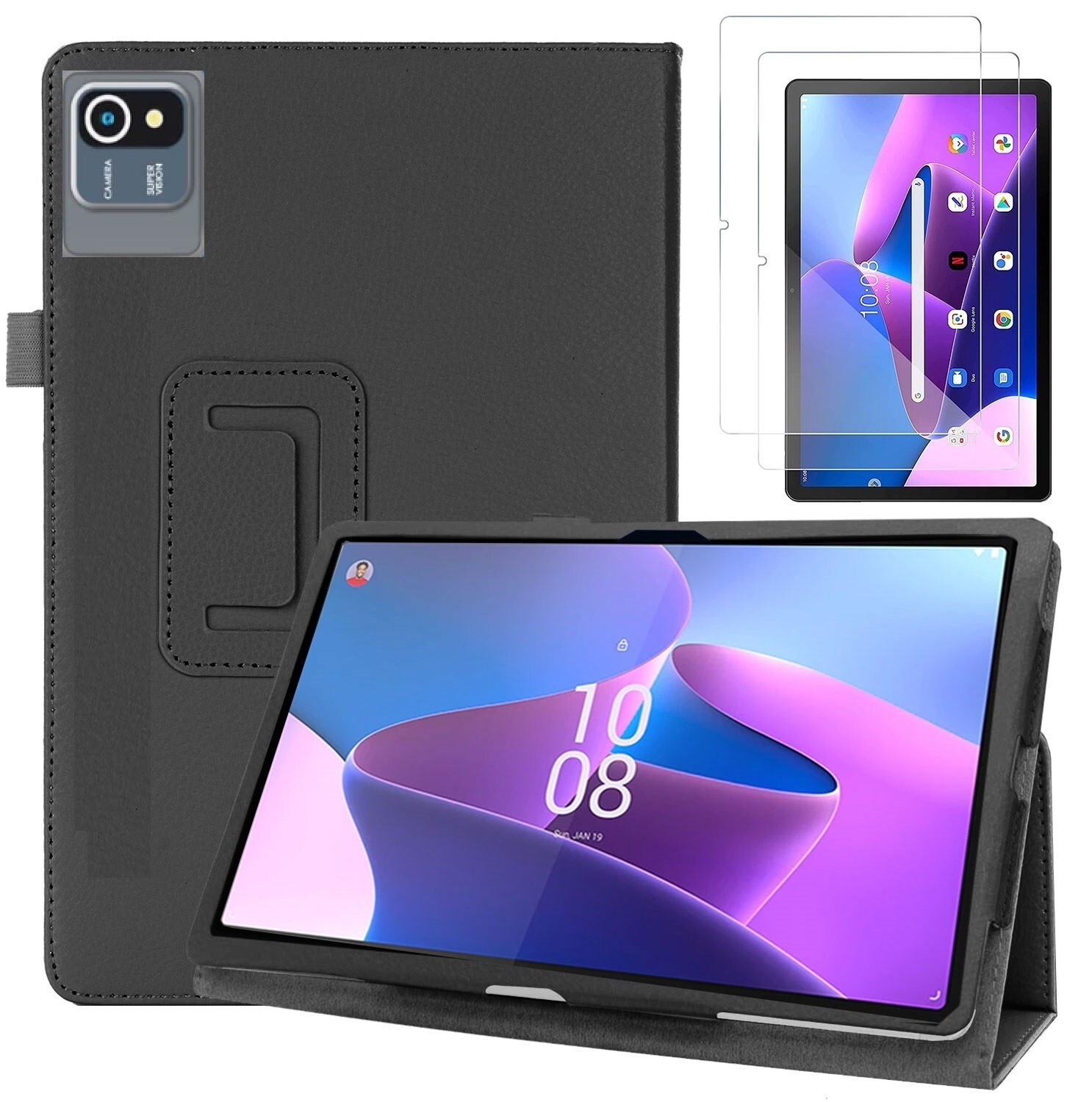 Case For C10 Android 14 Tablet Octa-Core 10.1 inch Cover Magnetic Folding Cover