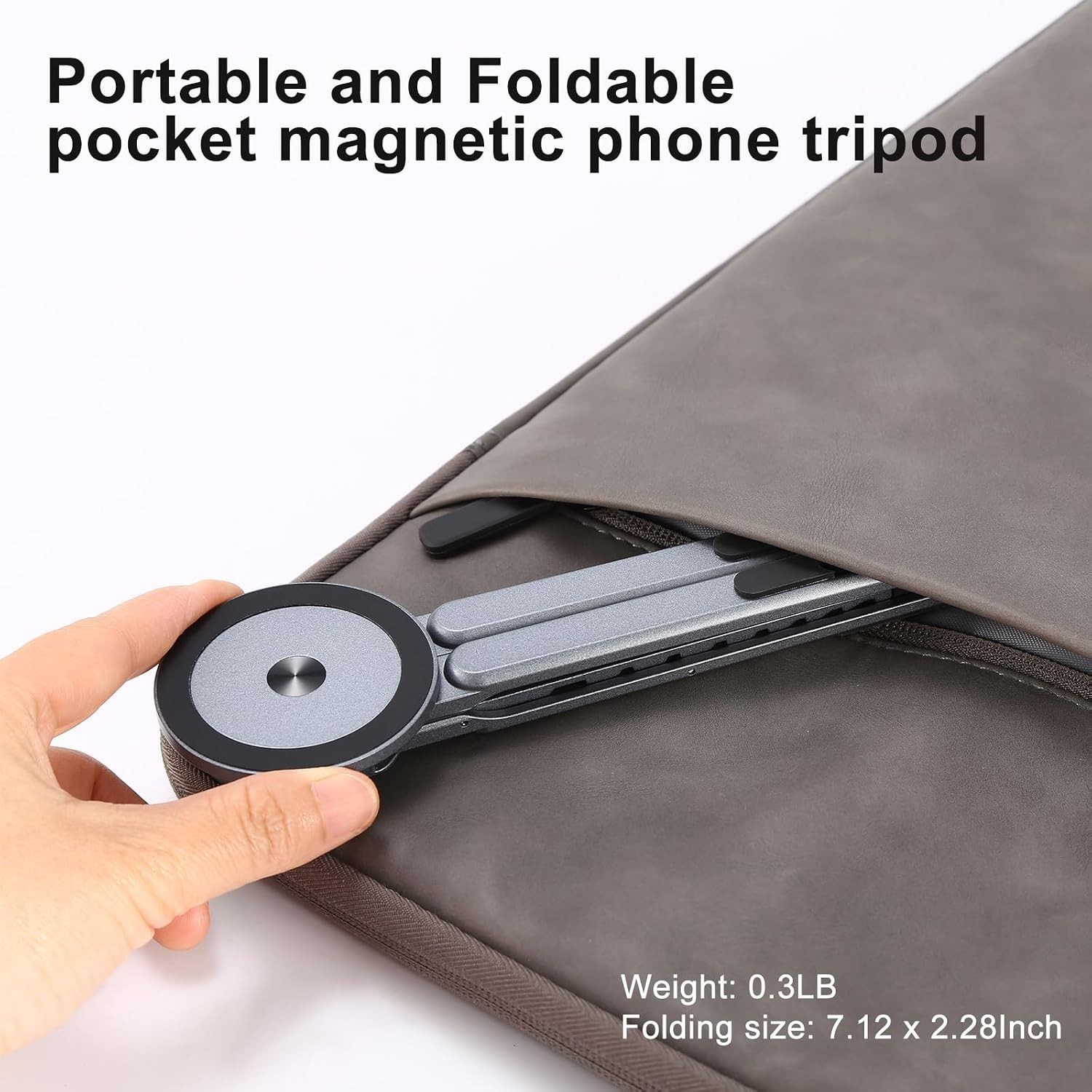 4 in 1 Magnetic Foldable Versatile Stand For Phone Tablet Laptop Titanium Tripod