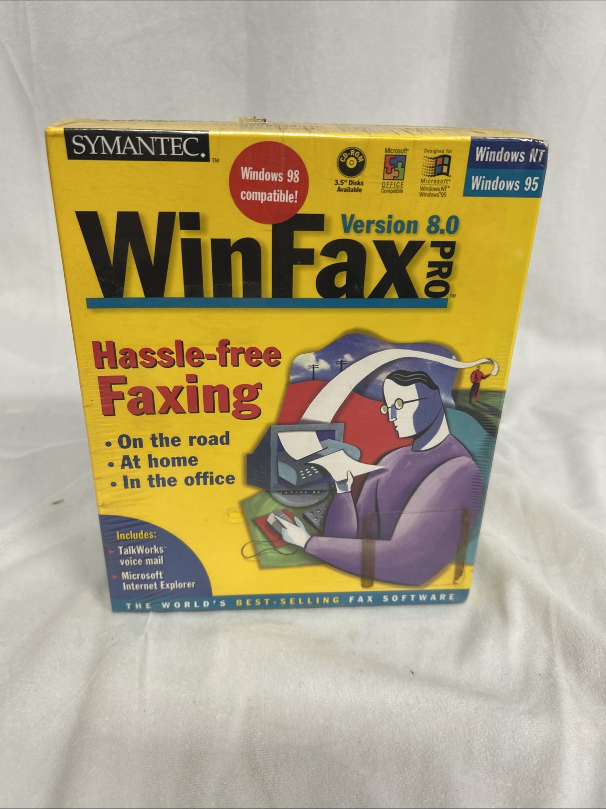 WINFAX 1997 Symantec Hassle-Free Faxing Version 8.0 Pro 95/NT SEALED!
