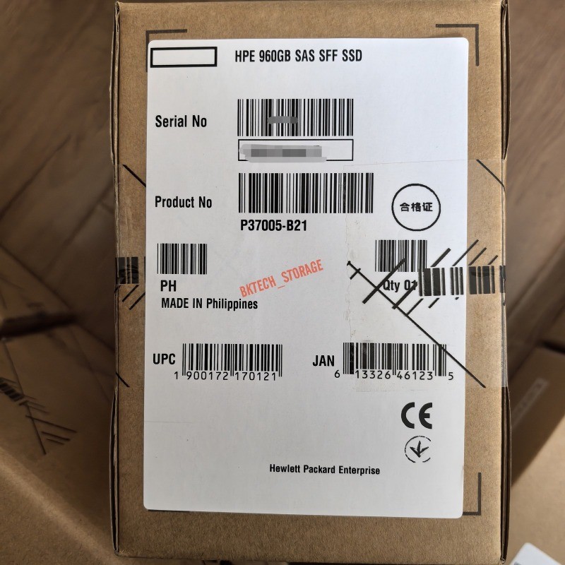 P37068-001 P37005-B21 HPE 960GB 12Gb SAS 2.5″ SFF G9 G10 MU Solid State Drives