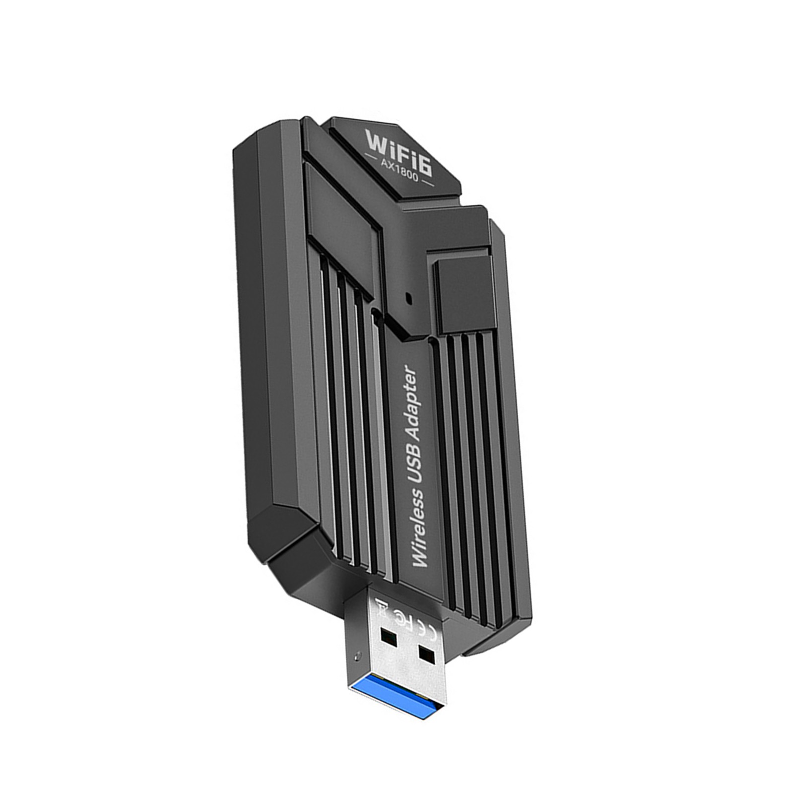WiFi 6 USB Network Adapter AX1800 for Computer Desktop with Rotatable Antennas