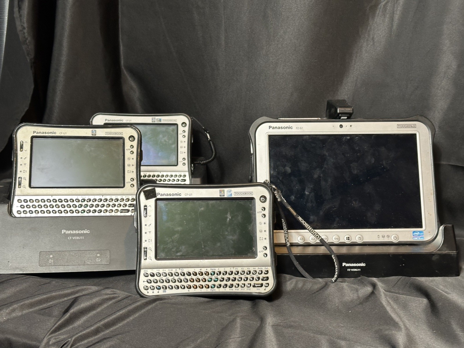 Panasonic ToughTech Bundle Toughpad FZ-G1 & 3xToughbook CF-U1 w/docks MK1