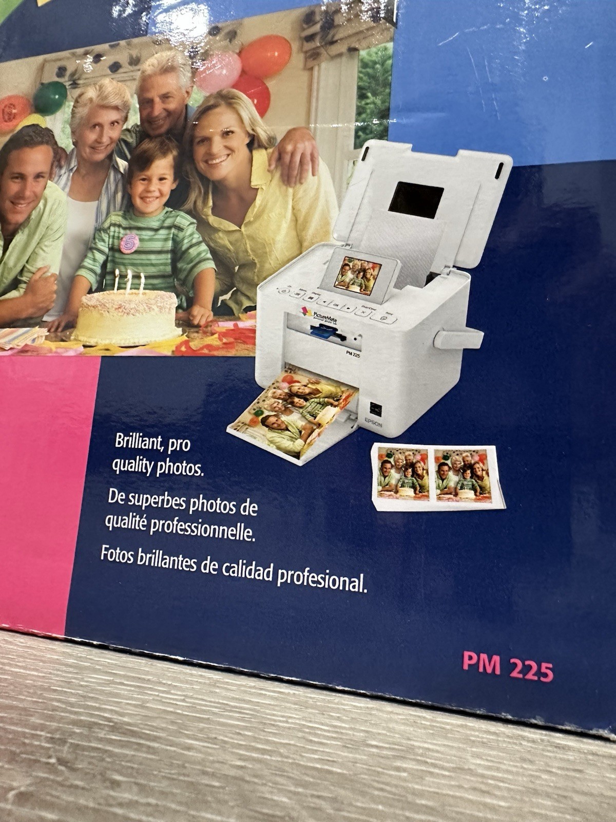 Epson PictureMate Charm PM225 Compact Photo Printer New Open Box Complete