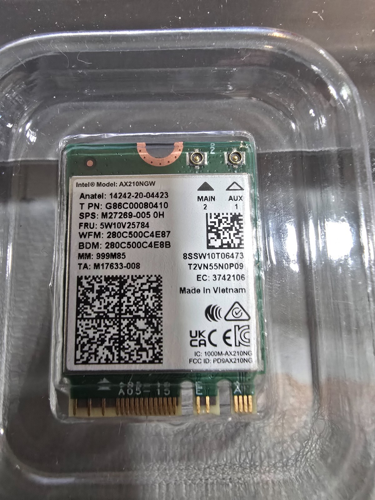 WiFi 6E Wireless Card Intel AX210 NGW Bluetooth 5.3 Tri-Band 5400Mbps Network…