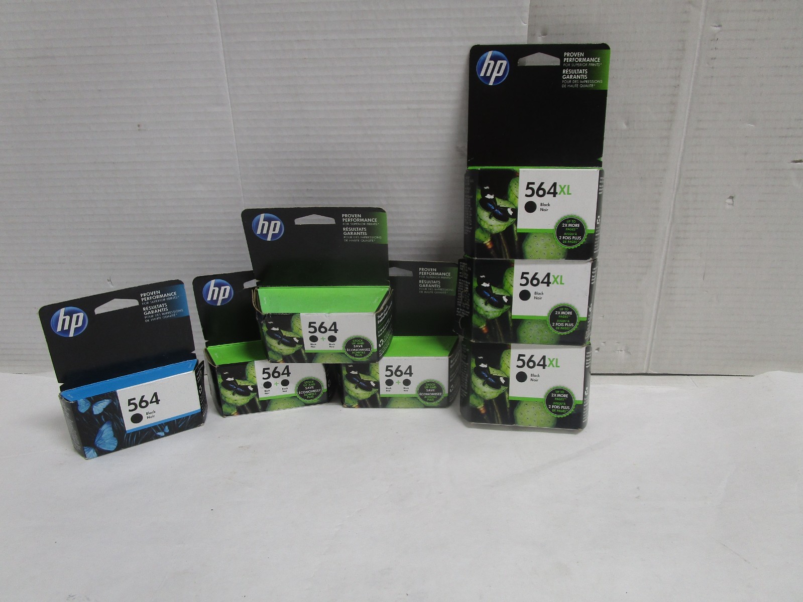 HP 564XL MIXED LOT OF 7 Black Original Ink Cartridges CN684WN Expired NEW SEALED