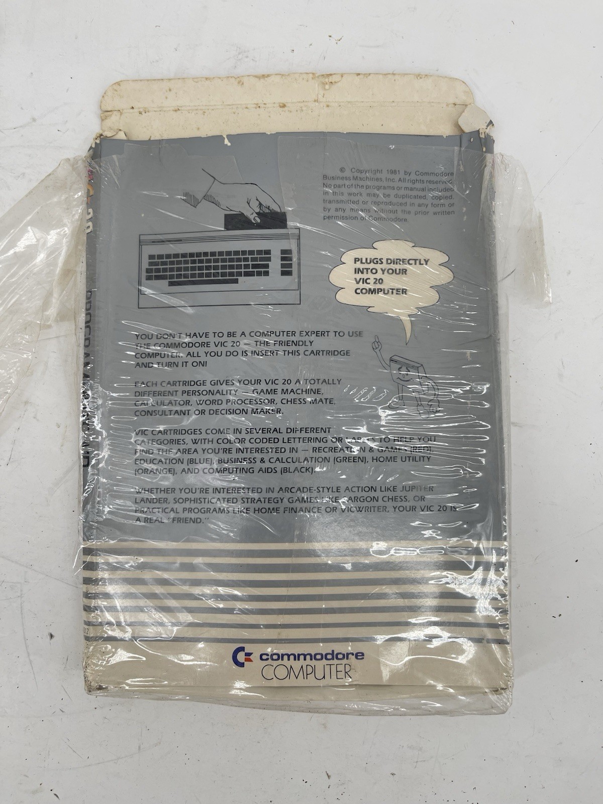 Vintage Commodore VIC-1212 Programmer’s Aid Cartridge VIC-20 In Box Jap