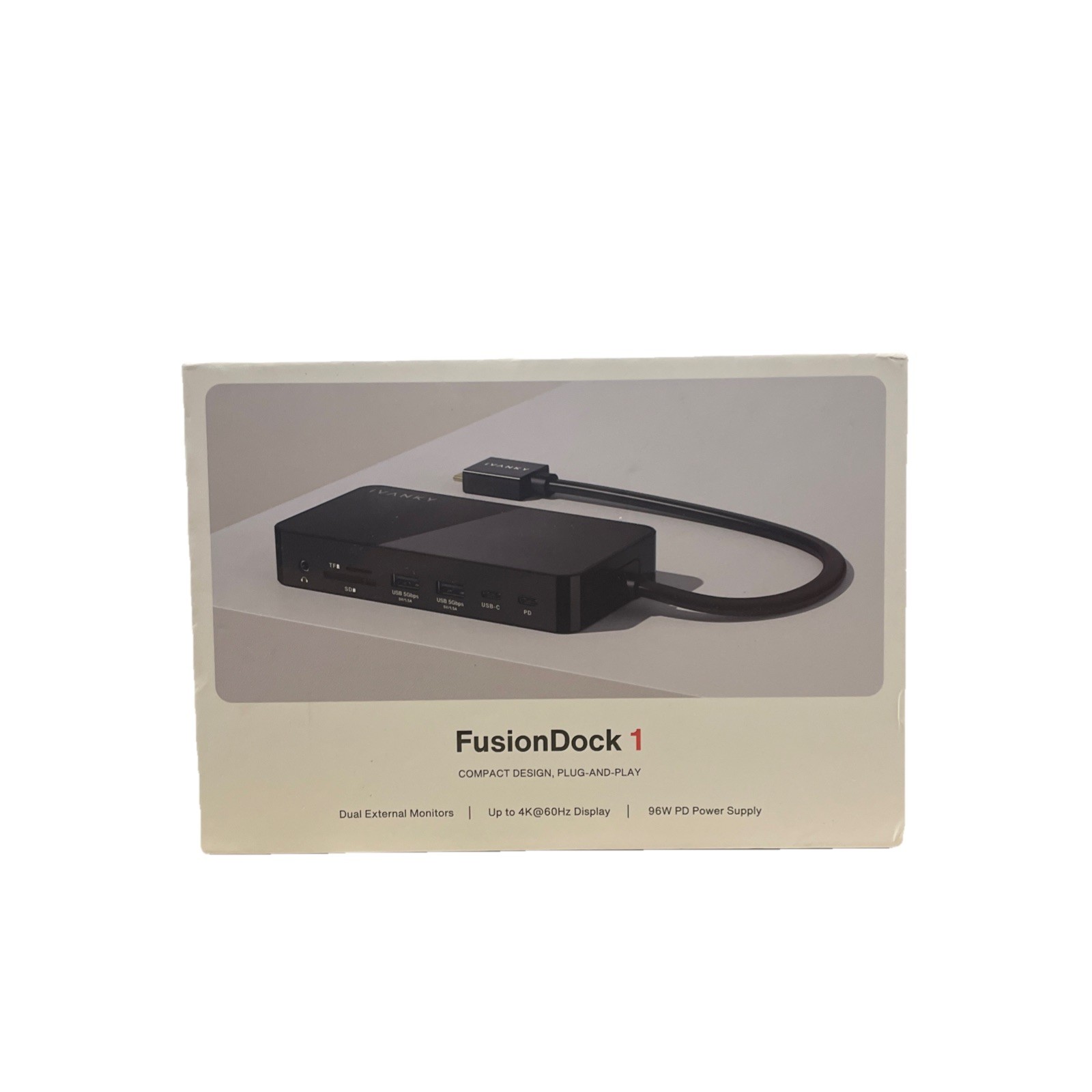 iVANKY FusionDock 1+ MacBook Pro Docking Station New OPEN BOX Dual 4K 180W