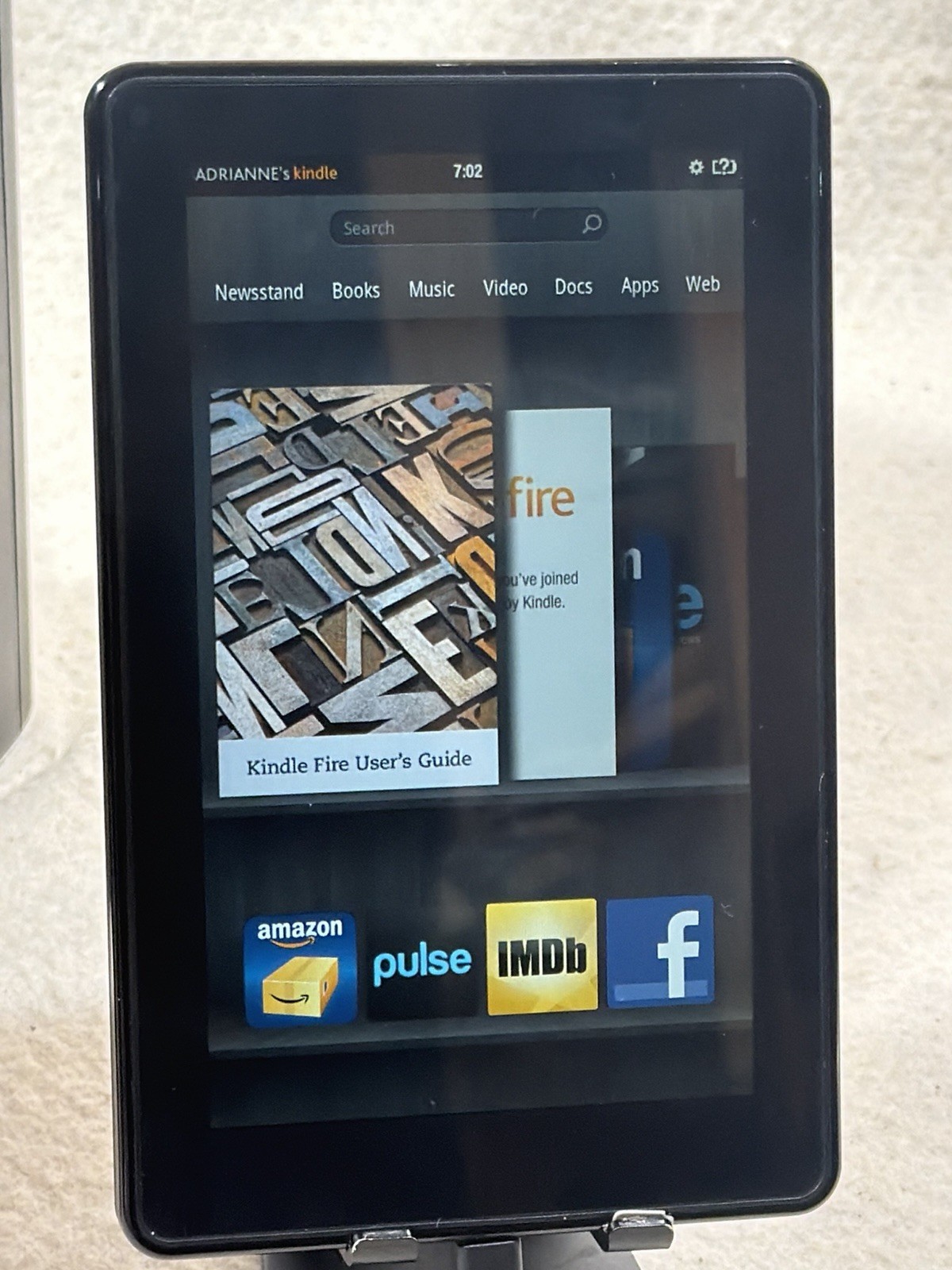 Amazon Kindle Fire HD 7 16GB WiFi Tablet Black eReader Touchscreen Tested