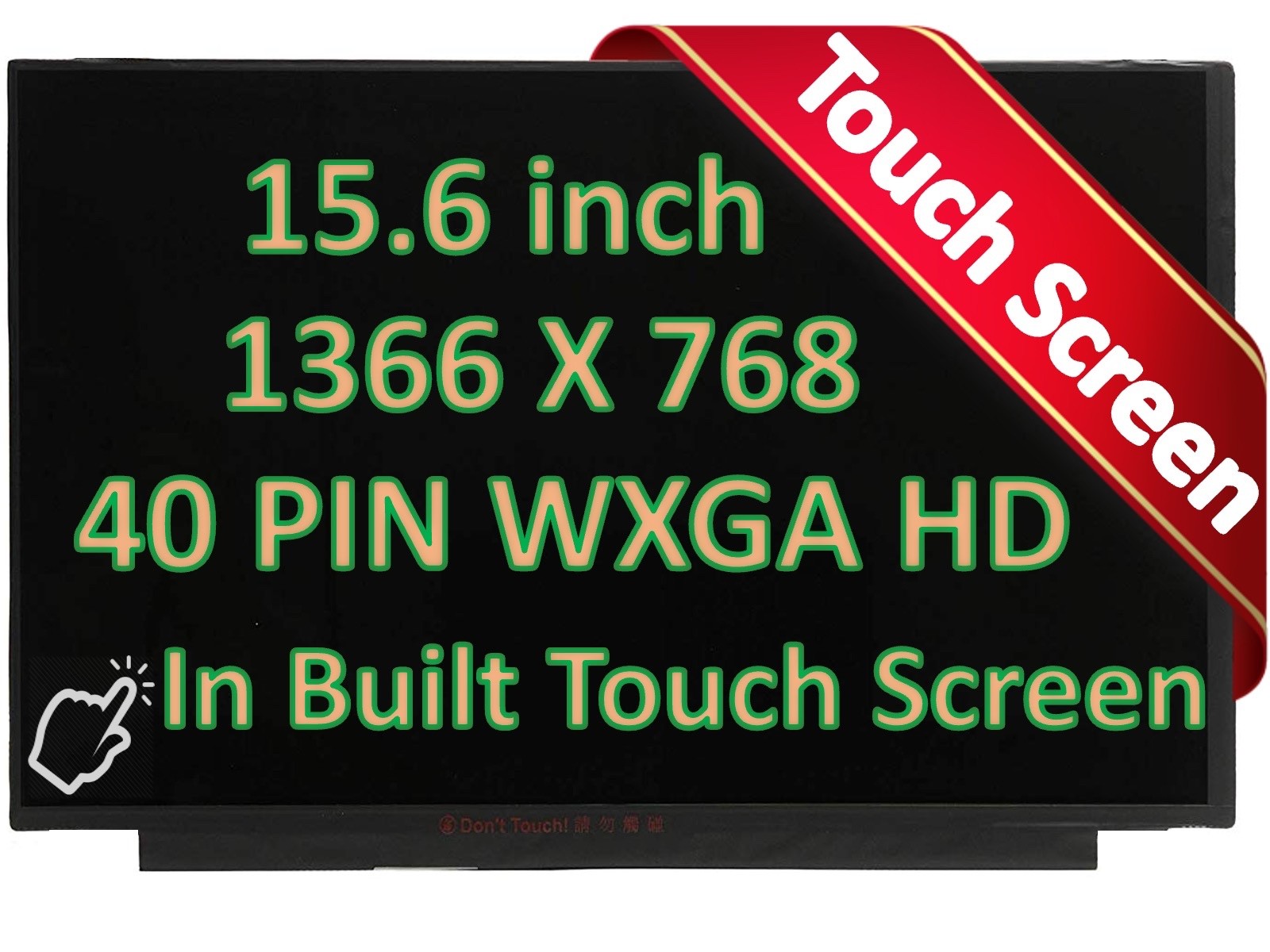 HP N24661-005 LCD Touch Screen Assembly 15.6” HD 40pins New