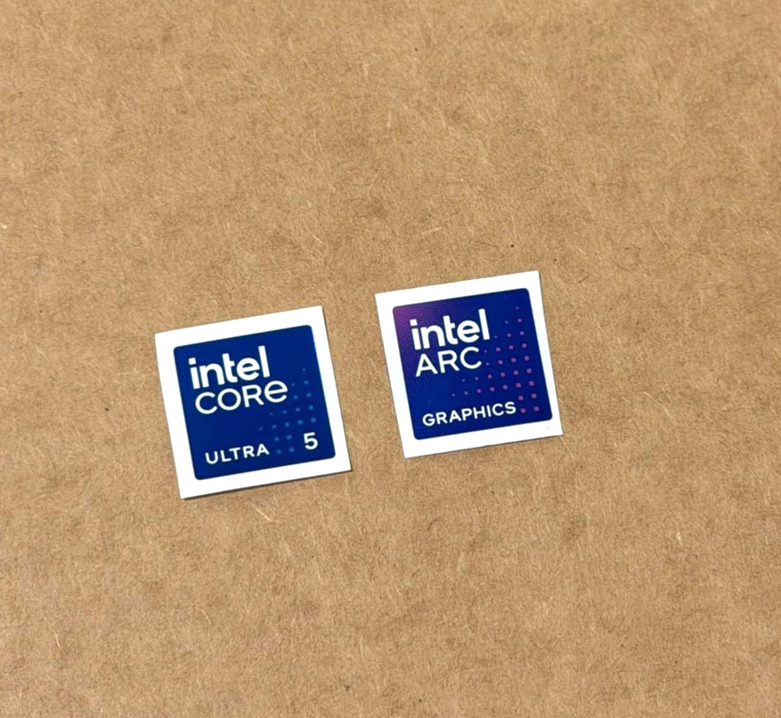 Intel Core Ultra 5, 7, 9 & Arc Graphics Sticker Label Decal 18mm x 18mm