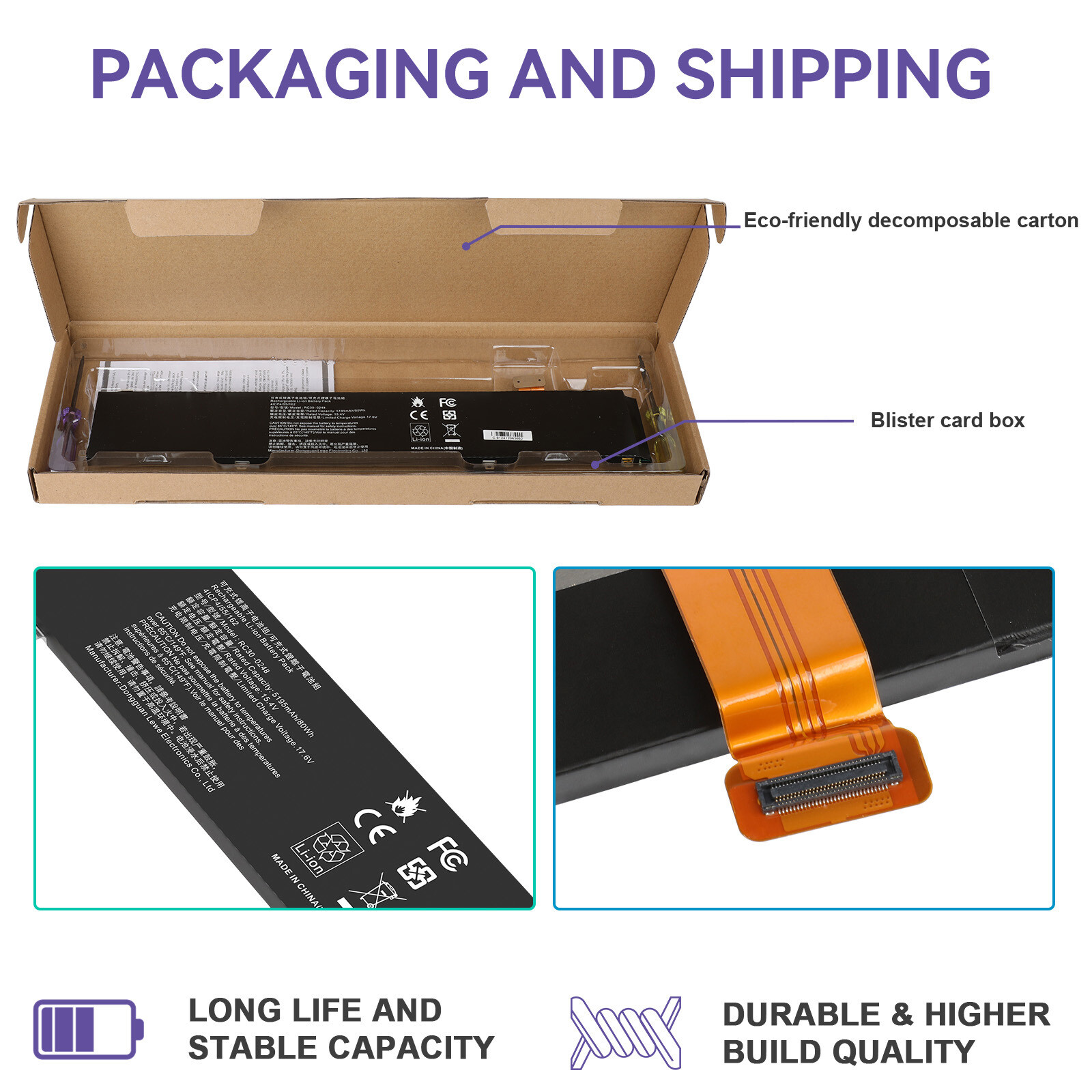 RC30-0248 Laptop Battery Replacement for Razer Blade 15 2018 Advanced RZ09-02