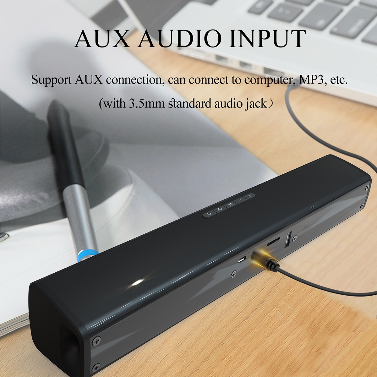 Surround Sound Bar Wireless Bluetooth Stereo Speakers Soundbar TV Home Theater