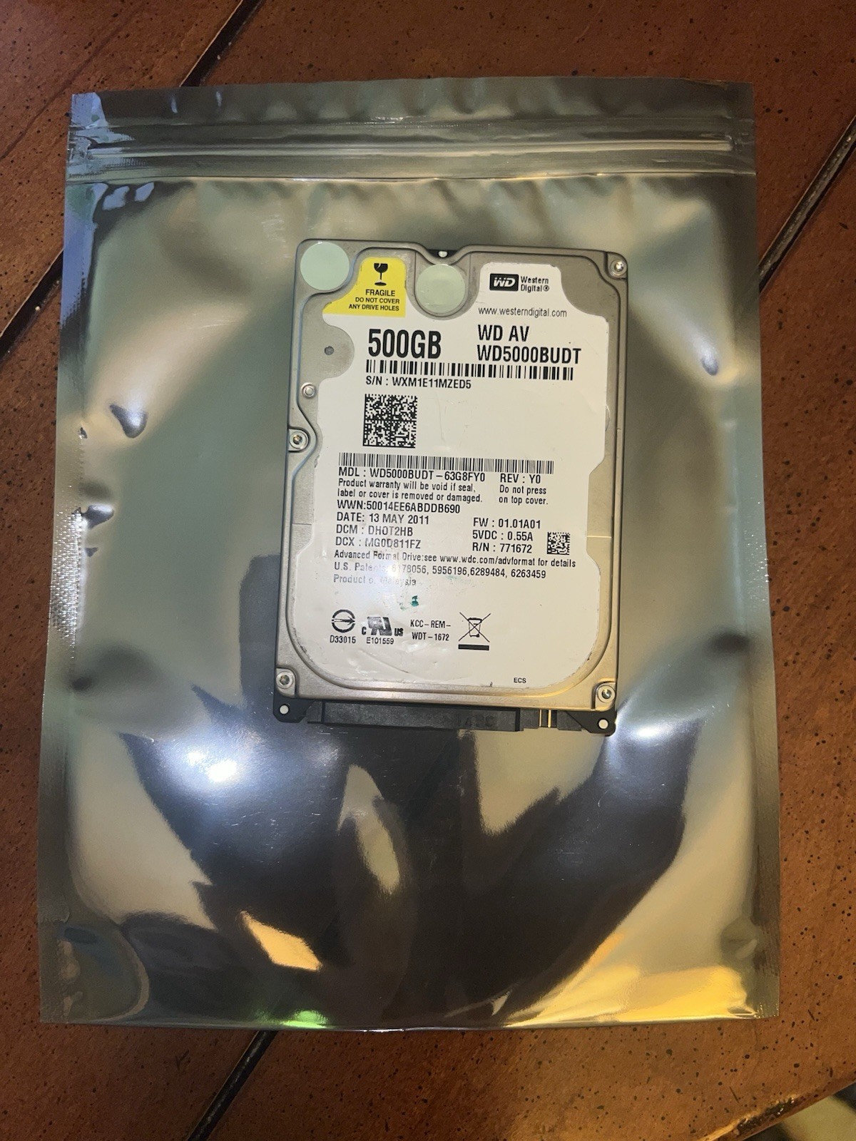 Western Digital WD5000BUDT 500 GB SATA 3Gb/s 5400RPM Drive for Laptop PS4 XBOX