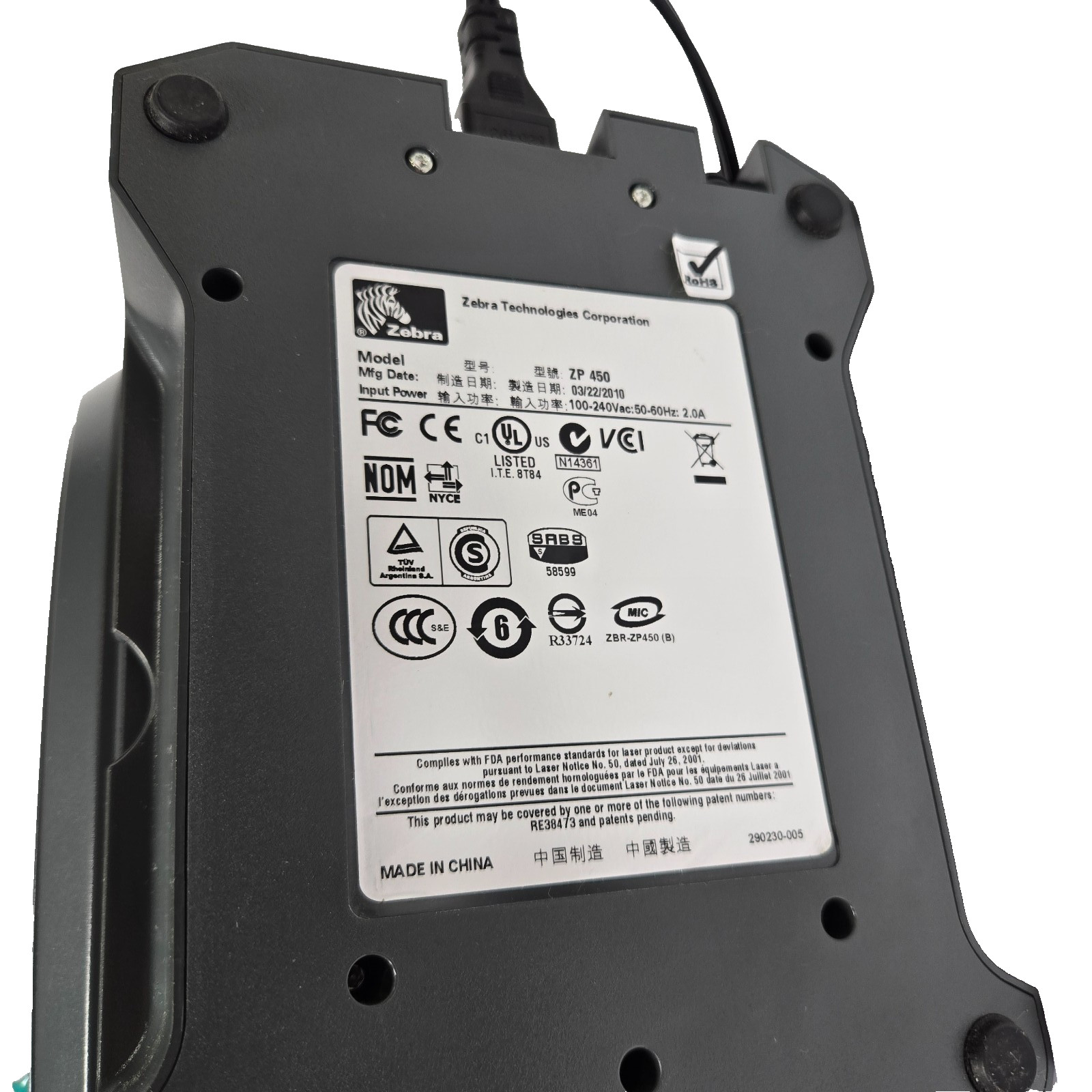 Zebra Direct Thermal Label Printer – ZP450